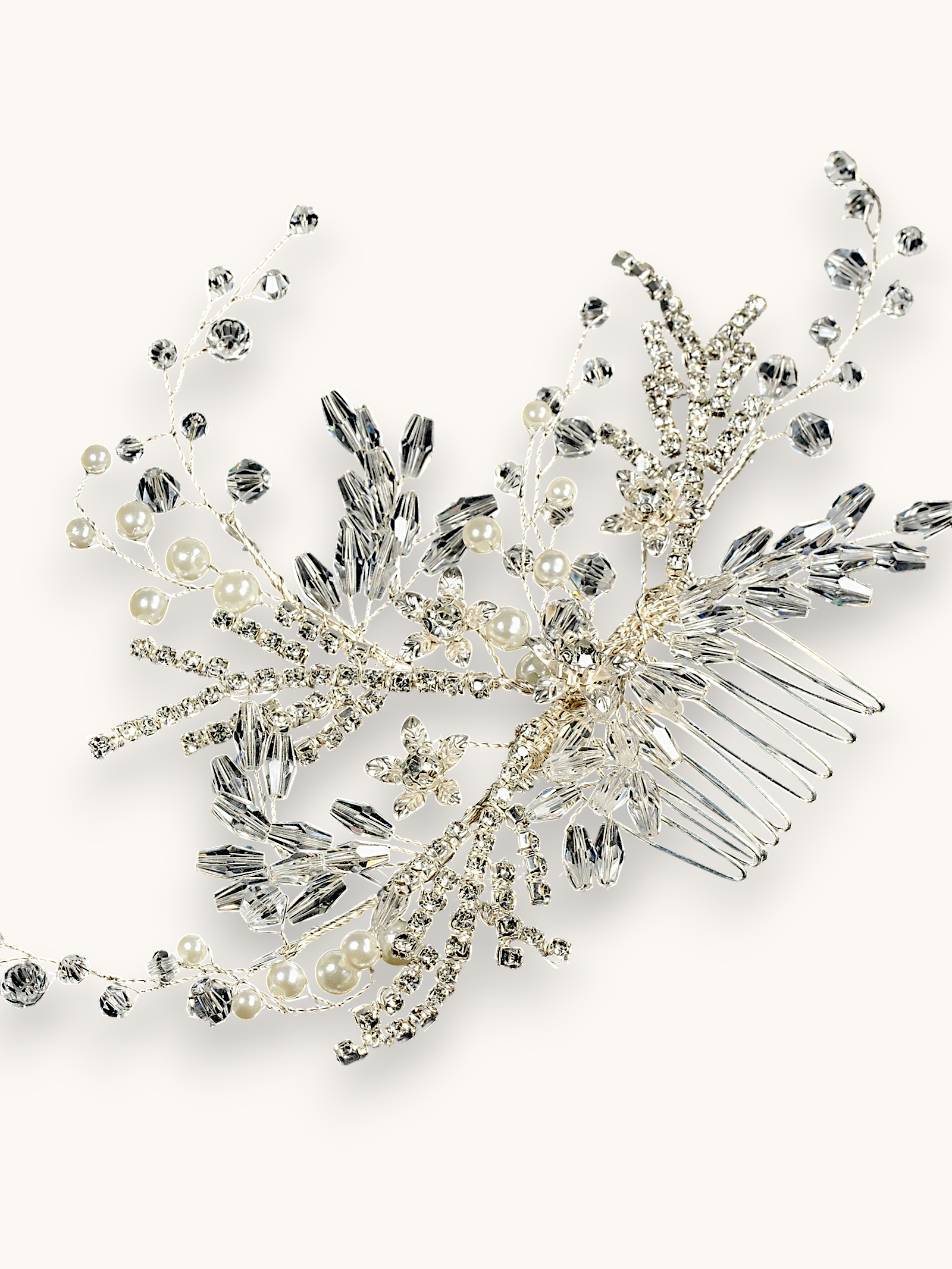 Plaukų sagė "Frost crystal comb"