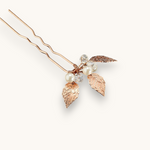 Plaukų smeigtukas "Pearl side leaves" 1vnt