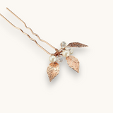 Plaukų smeigtukas "Pearl side leaves" 1vnt
