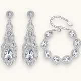 Papuošalų rinkinys "Crystal silver set"