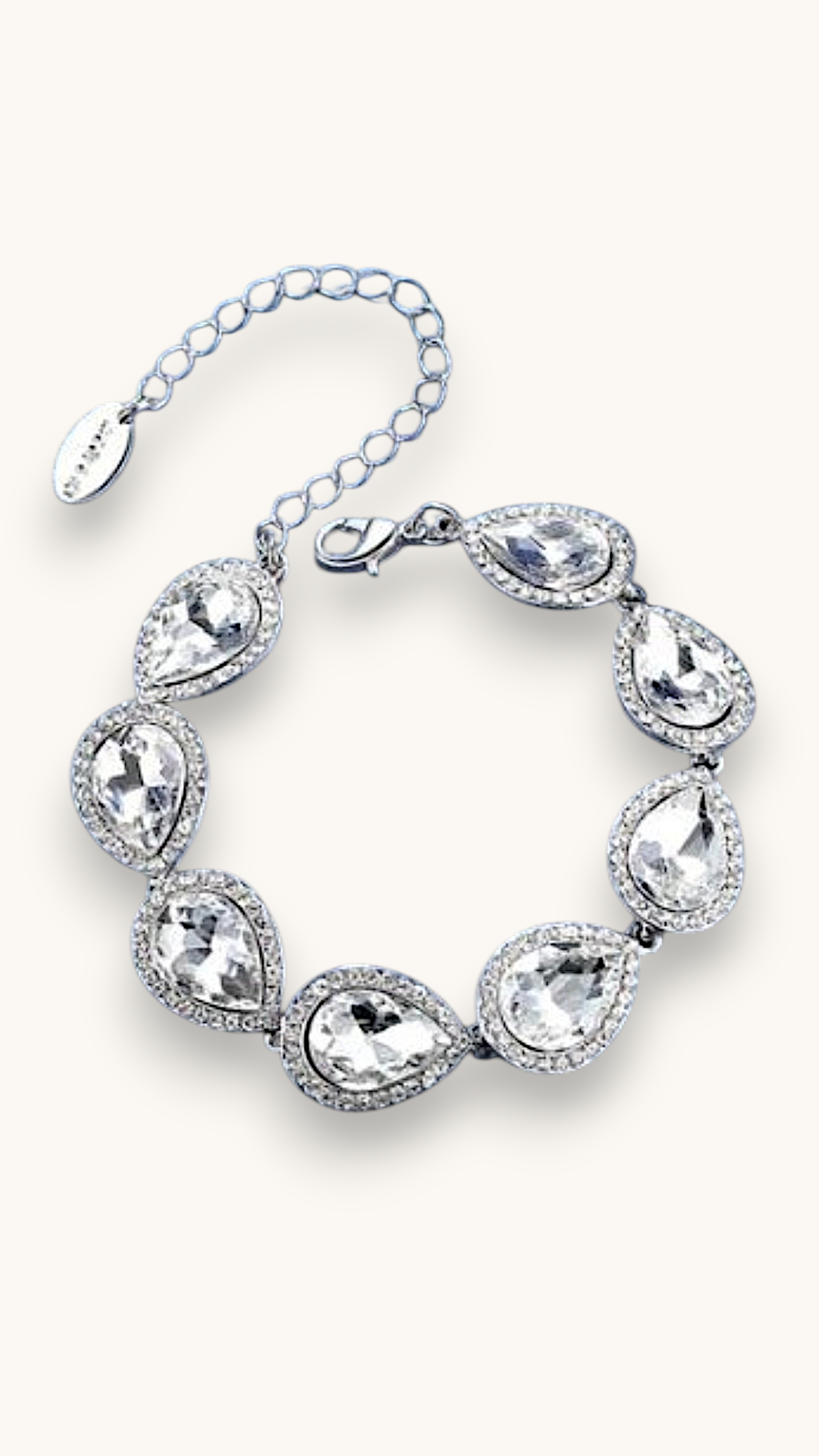 Papuošalų rinkinys "Crystal silver set"