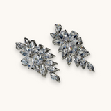 Auskarai "Zircon Feather"