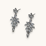Auskarai "Zircon Feather"