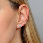 Auskarai "Shiny White"