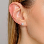 Auskarai "Shiny White"