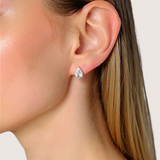Auskarai "Silver Shiny Zircon"