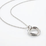 Necklace Long silver ball