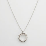 Necklace Long silver ball