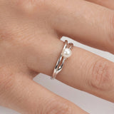Ring Cross Pearl