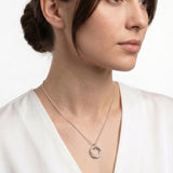 Necklace Long silver ball
