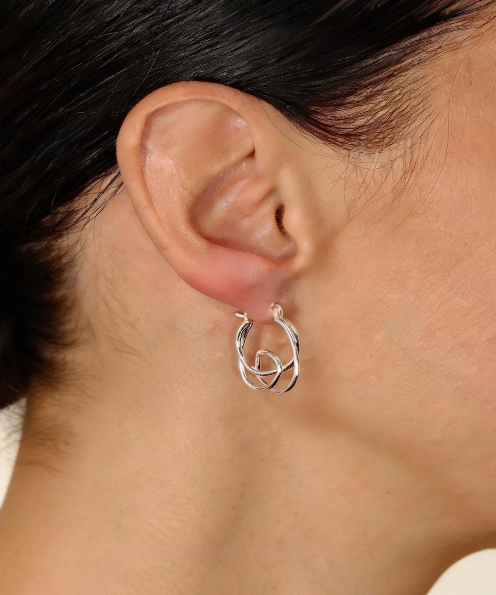 Auskarai Twist Knot — Luxiage