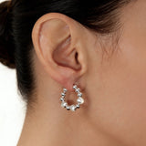 Auskarai Round Bead Hoop — Luxiage