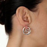 Auskarai Round Spiral — Luxiage