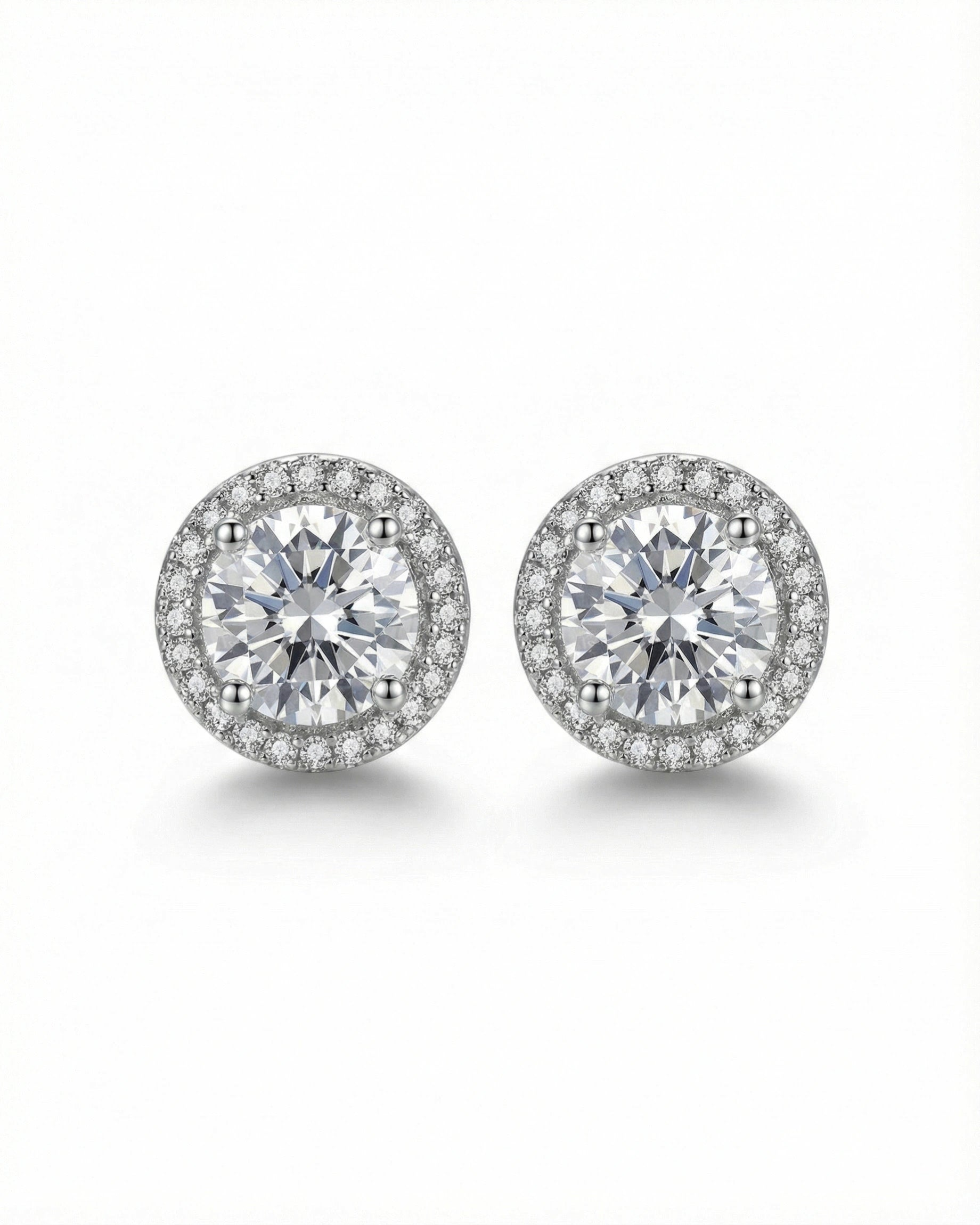 Auskarai Round stud — Luxiage