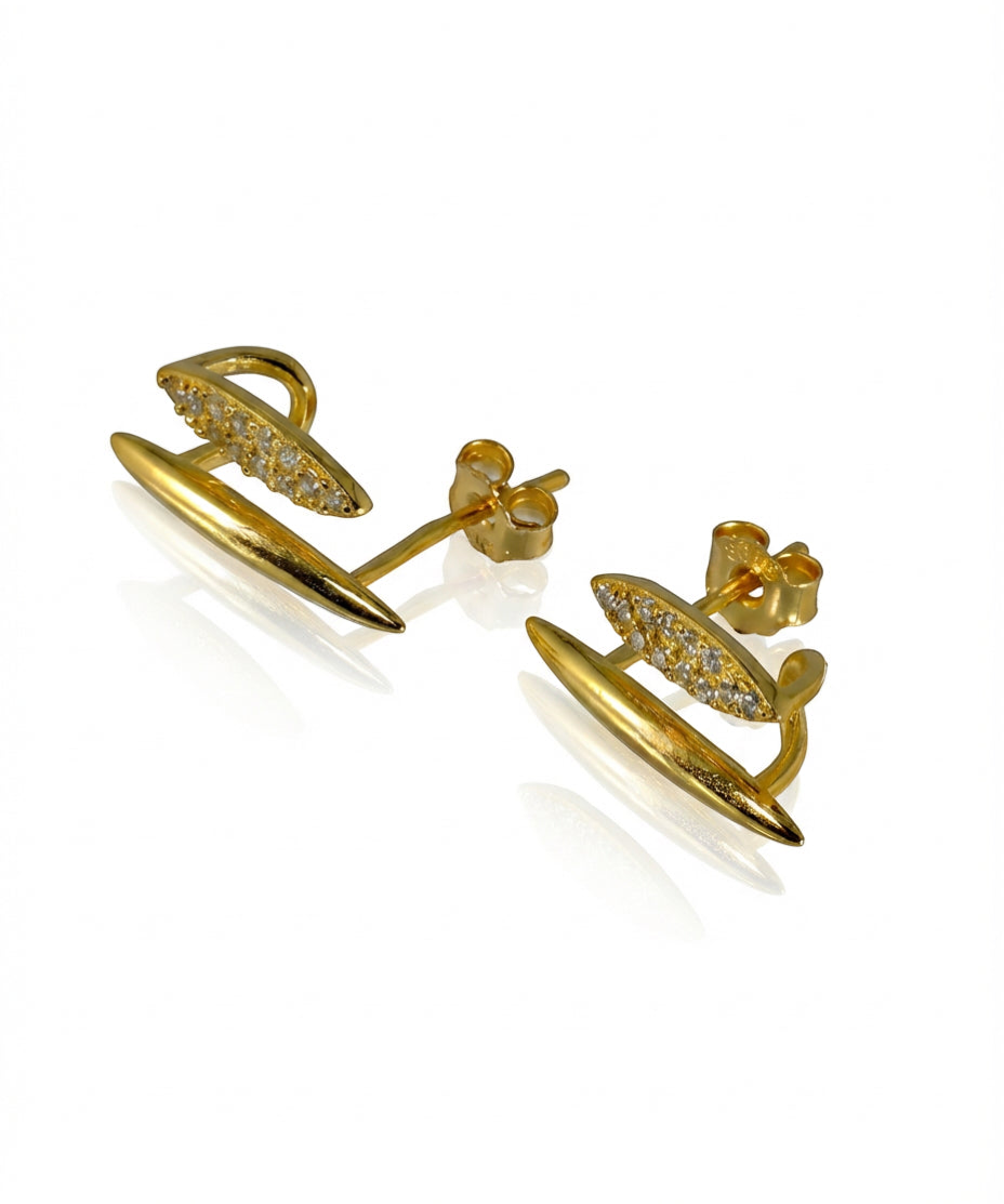Auskarai Shaped Stud — Luxiage