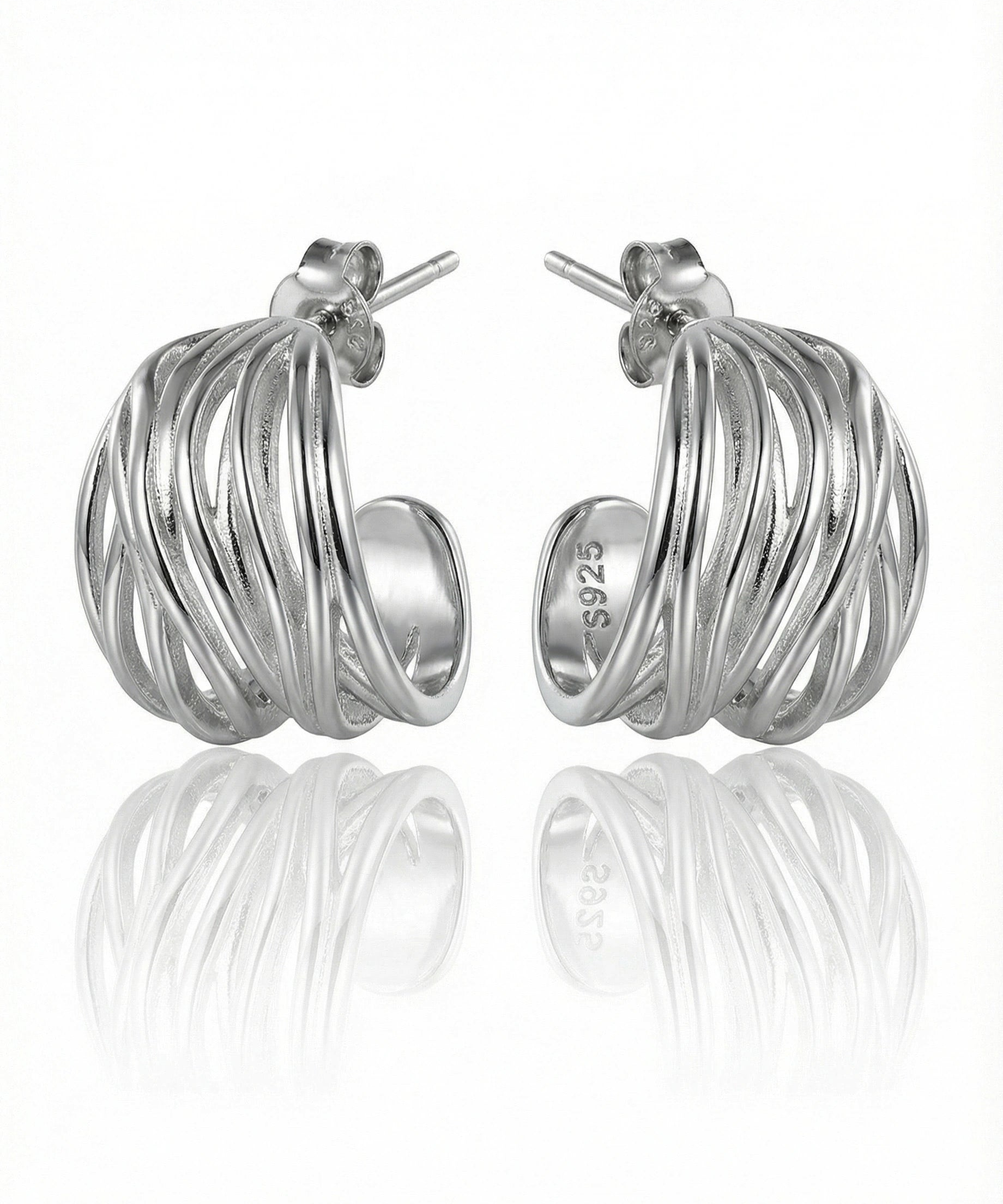 Auskarai Lines Earrings — Luxiage