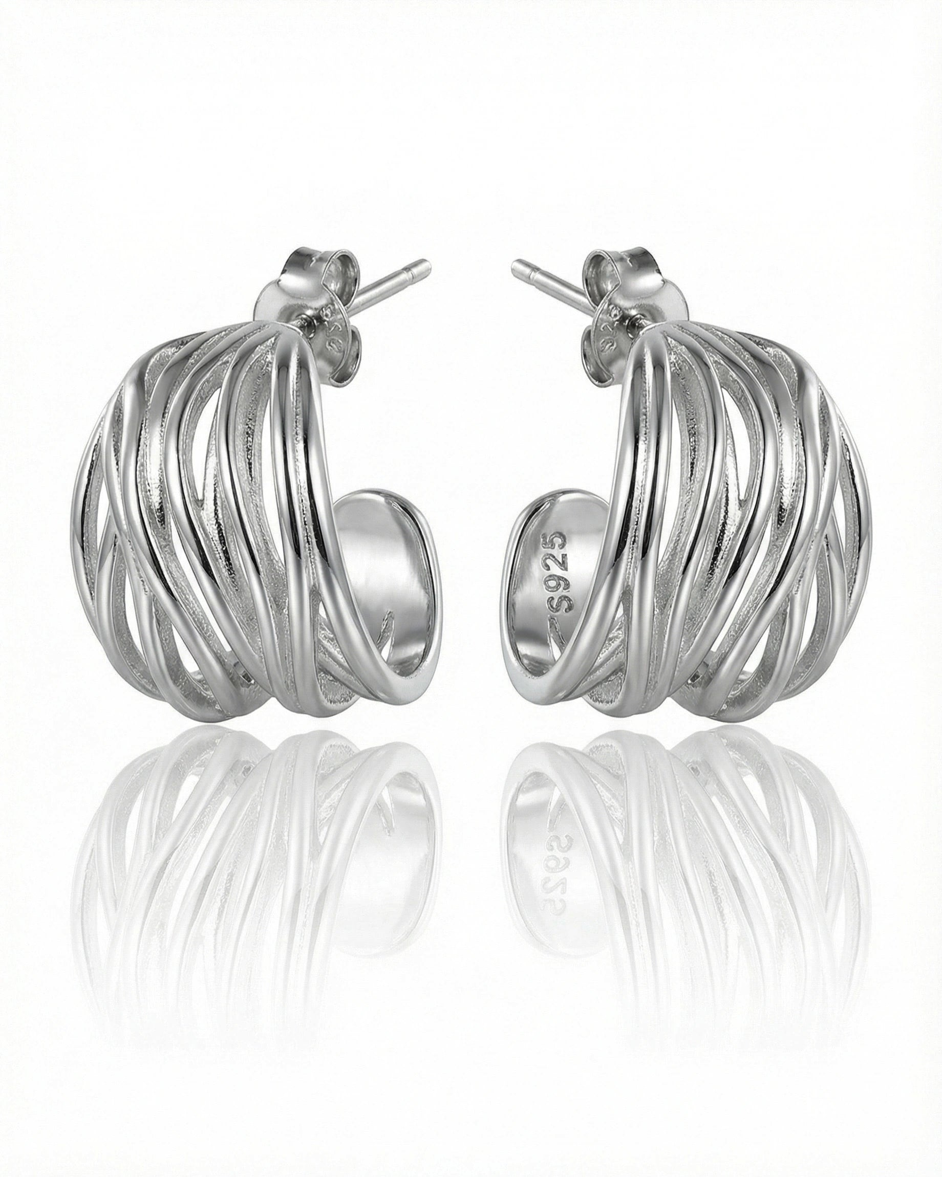 Auskarai Lines Earrings — Luxiage