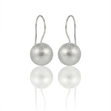 Auskarai Brushed Ball — Luxiage