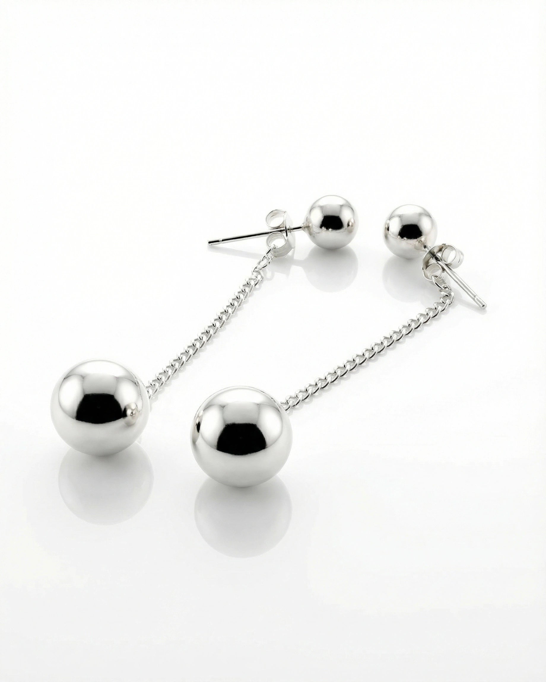 Auskarai Double Round Ball — Luxiage