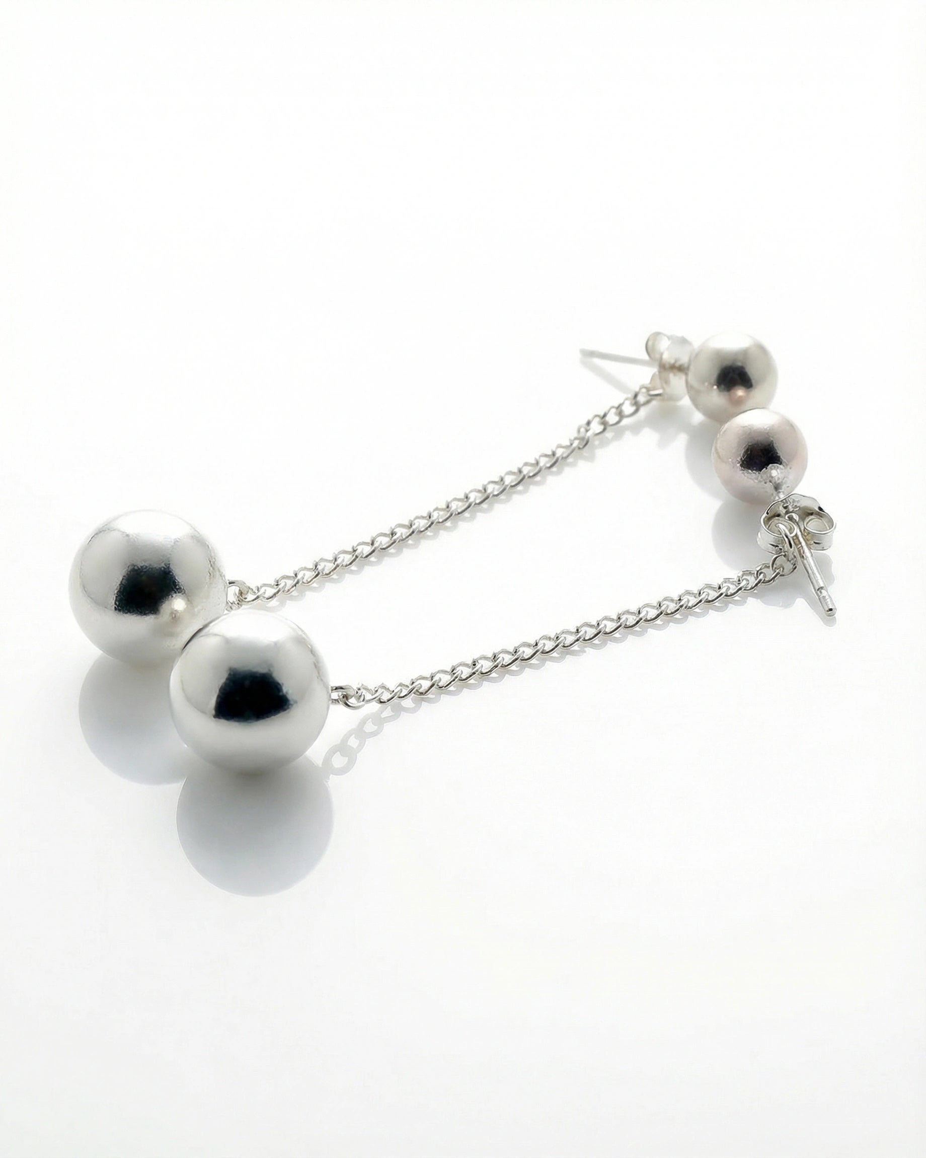 Auskarai Double Round Ball — Luxiage