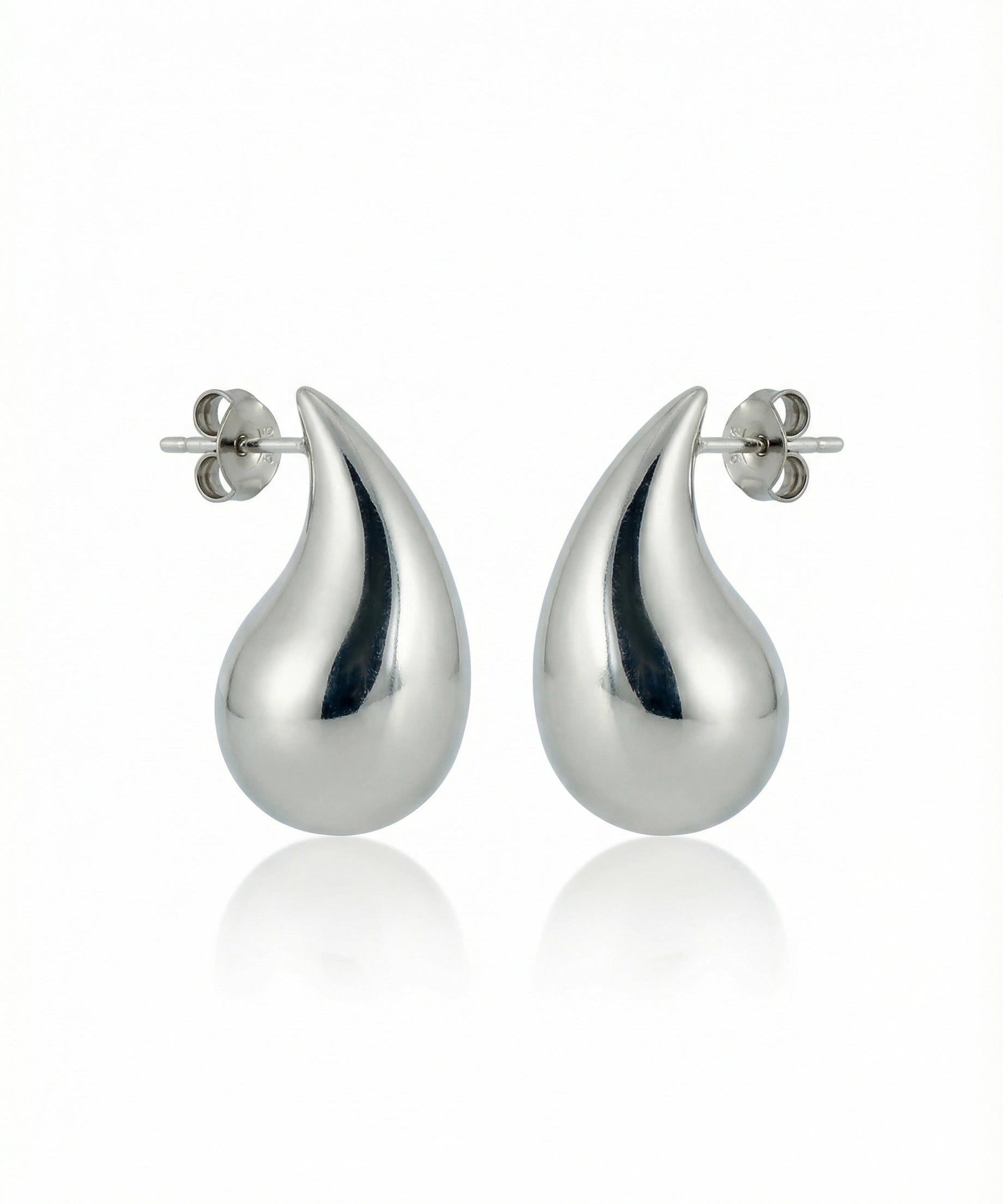 Auskarai Glossy Tear-Drop — Luxiage