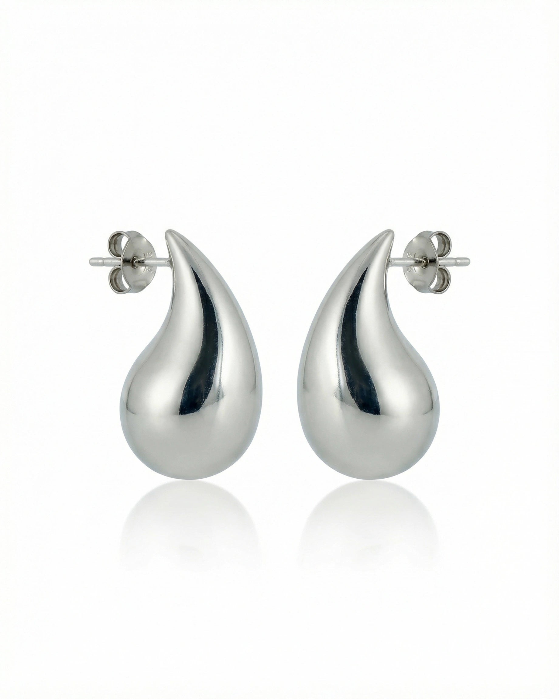 Auskarai Glossy Tear-Drop — Luxiage