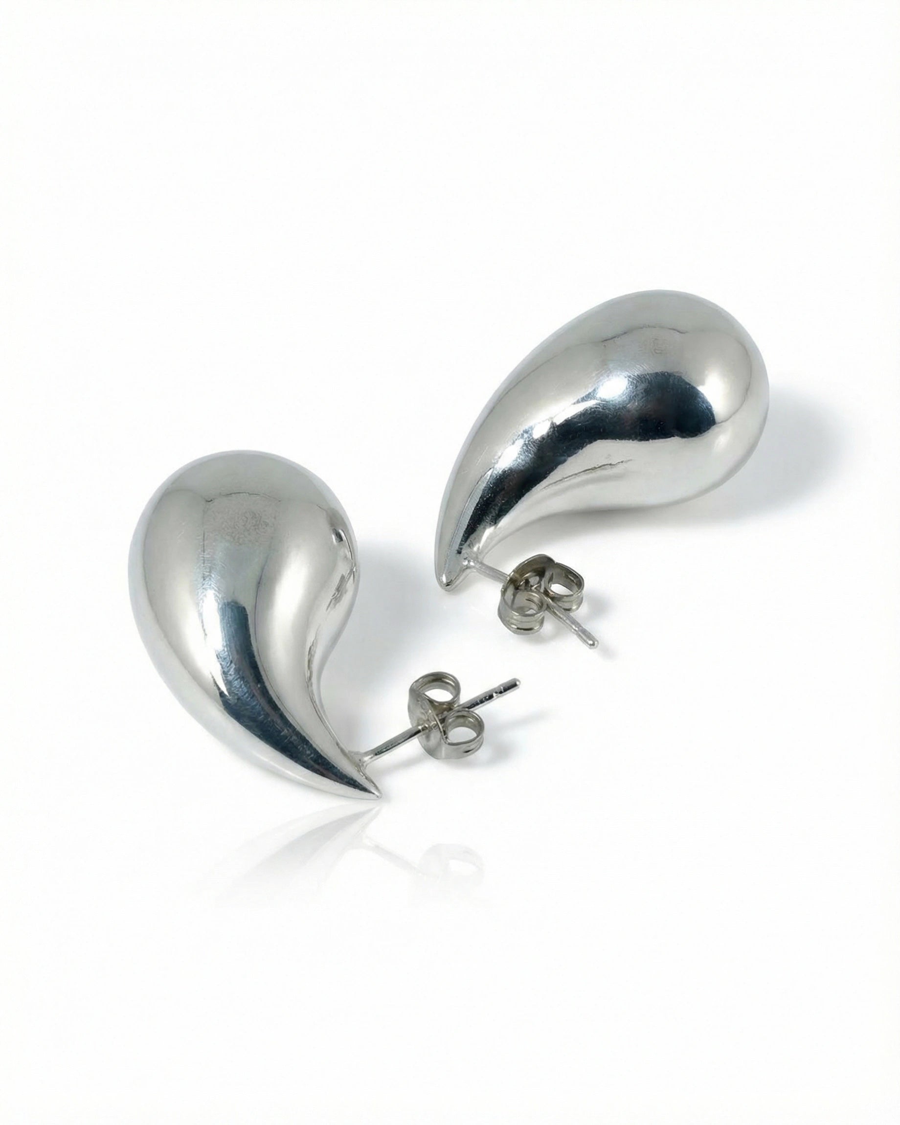 Auskarai Glossy Tear-Drop — Luxiage