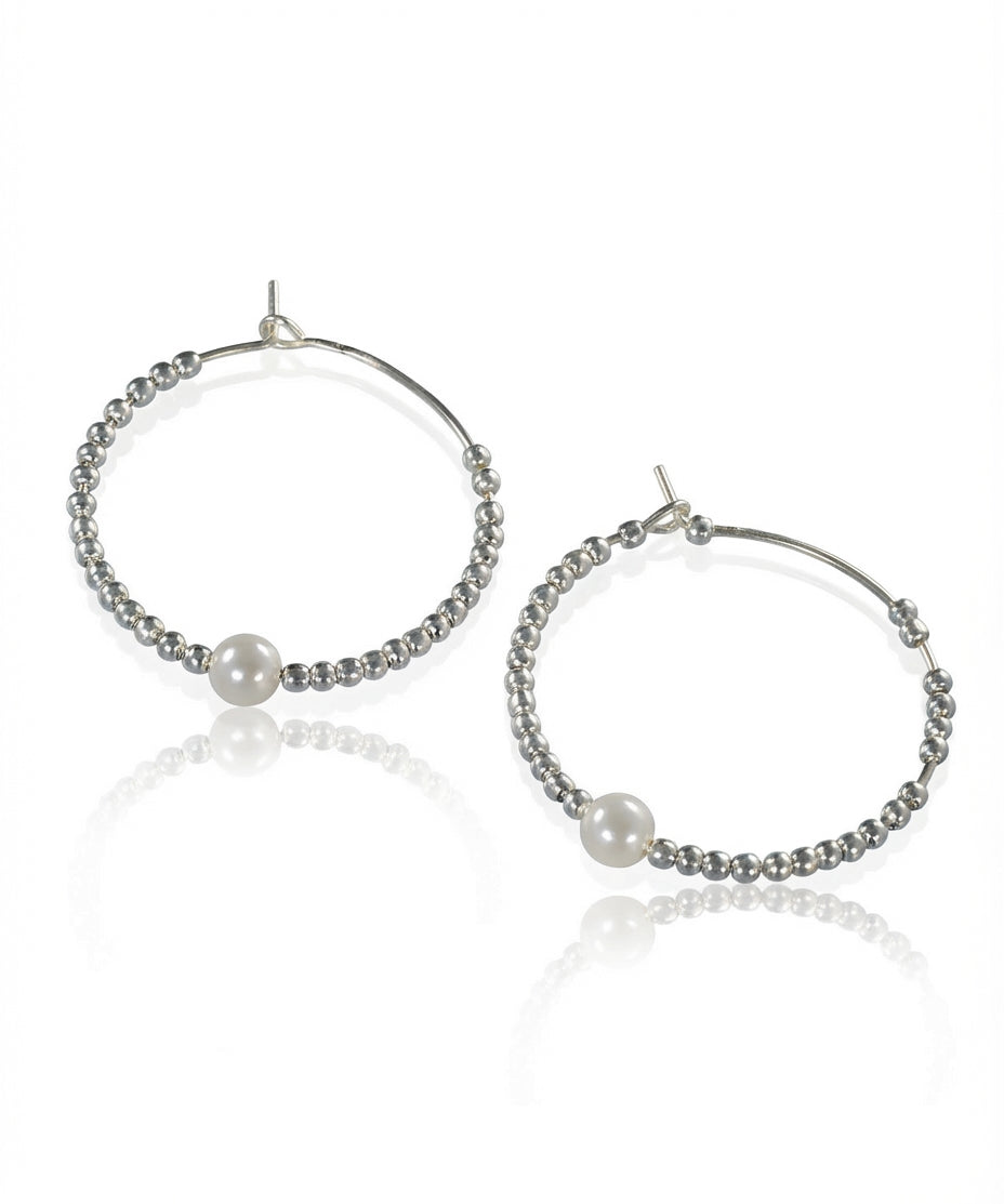 Auskarai Round Beads — Luxiage