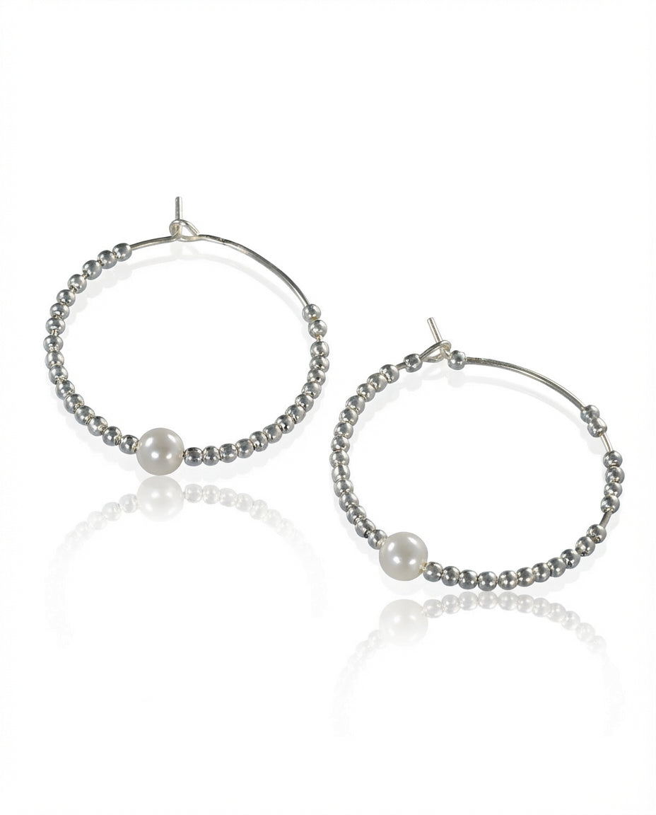 Auskarai Round Beads — Luxiage