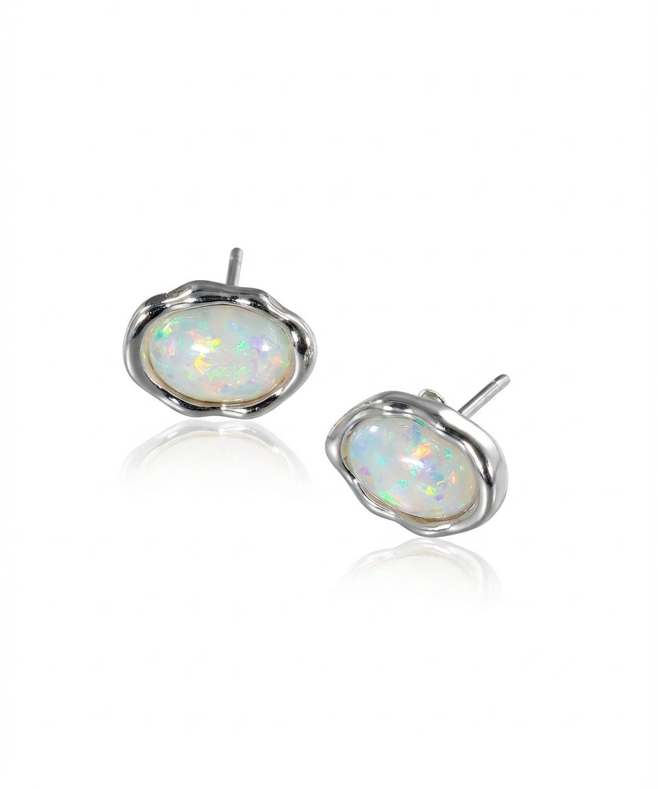 Auskarai Opal Stud — Luxiage