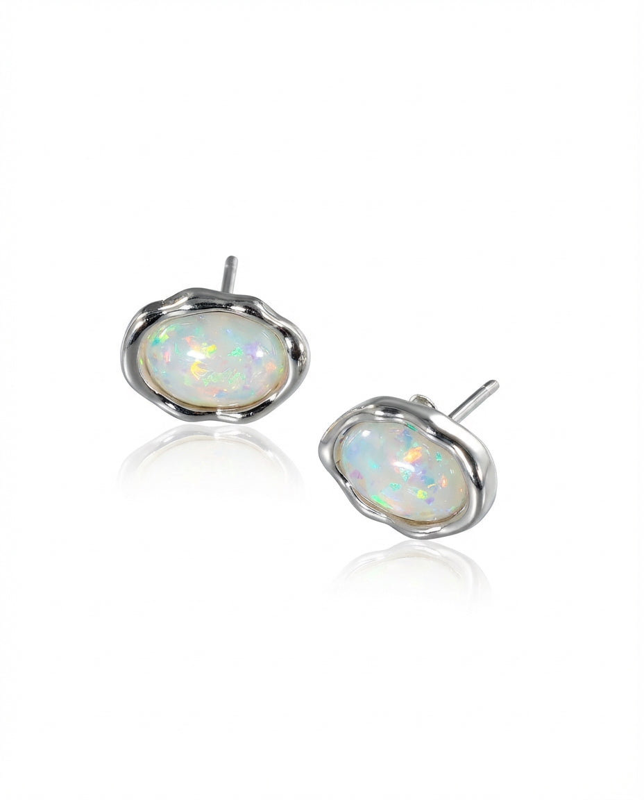 Auskarai Opal Stud — Luxiage