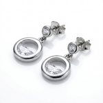 Auskarai Silver CZ — Luxiage