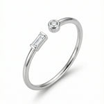 Žiedas Thin zircon — Luxiage