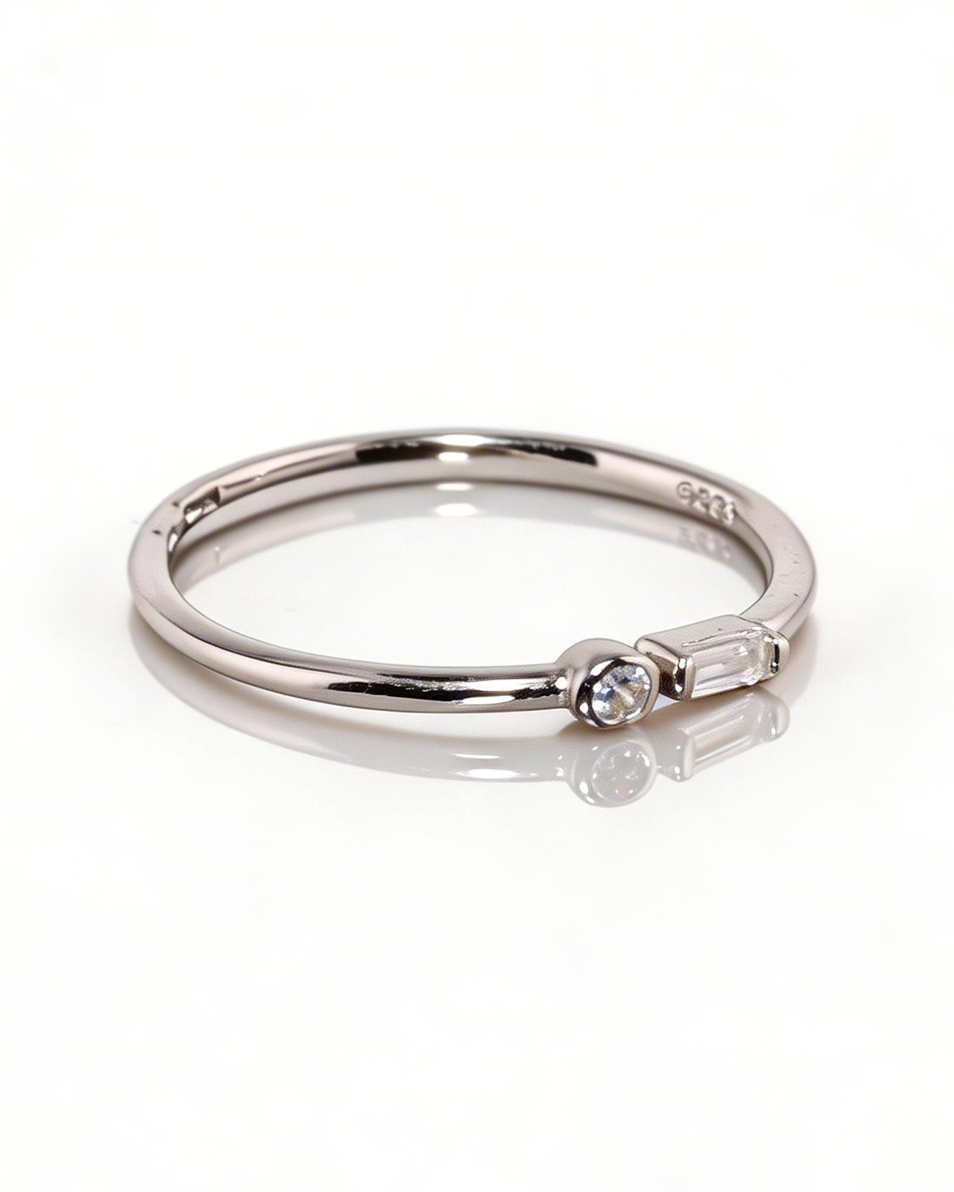 Žiedas Thin zircon — Luxiage