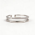 Žiedas Two row ring — Luxiage