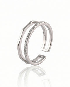 Žiedas Two row ring — Luxiage