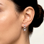 Auskarai Silver CZ — Luxiage