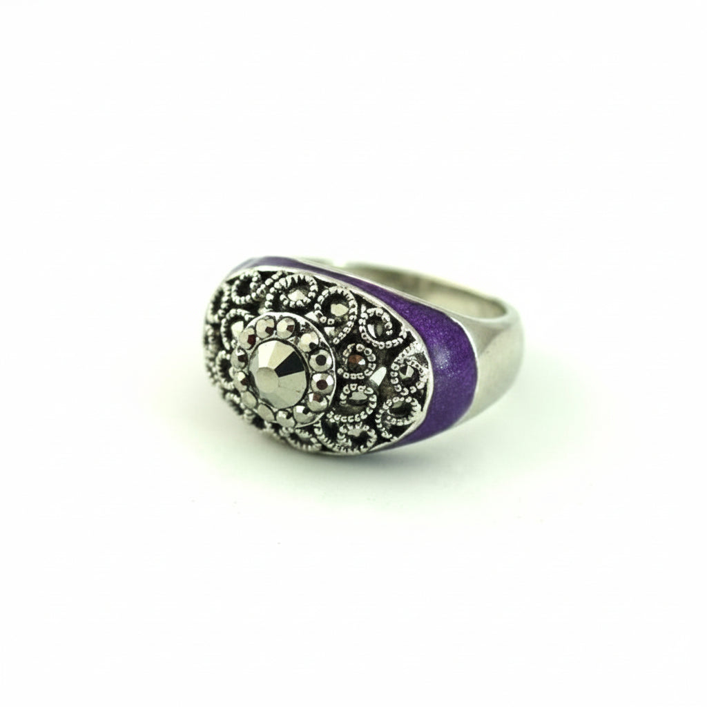 Žiedas Purple gemstone — Luxiage