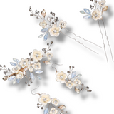 Papuošalų rinkinys Nude flower set — Luxiage