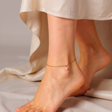 Grandinėlė ant kojos Golden Pearl Anklet — Luxiage