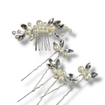 Plaukų aksesuarų rinkinys Bride Pearl set — Luxiage