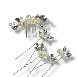 Plaukų aksesuarų rinkinys Bride Pearl set — Luxiage