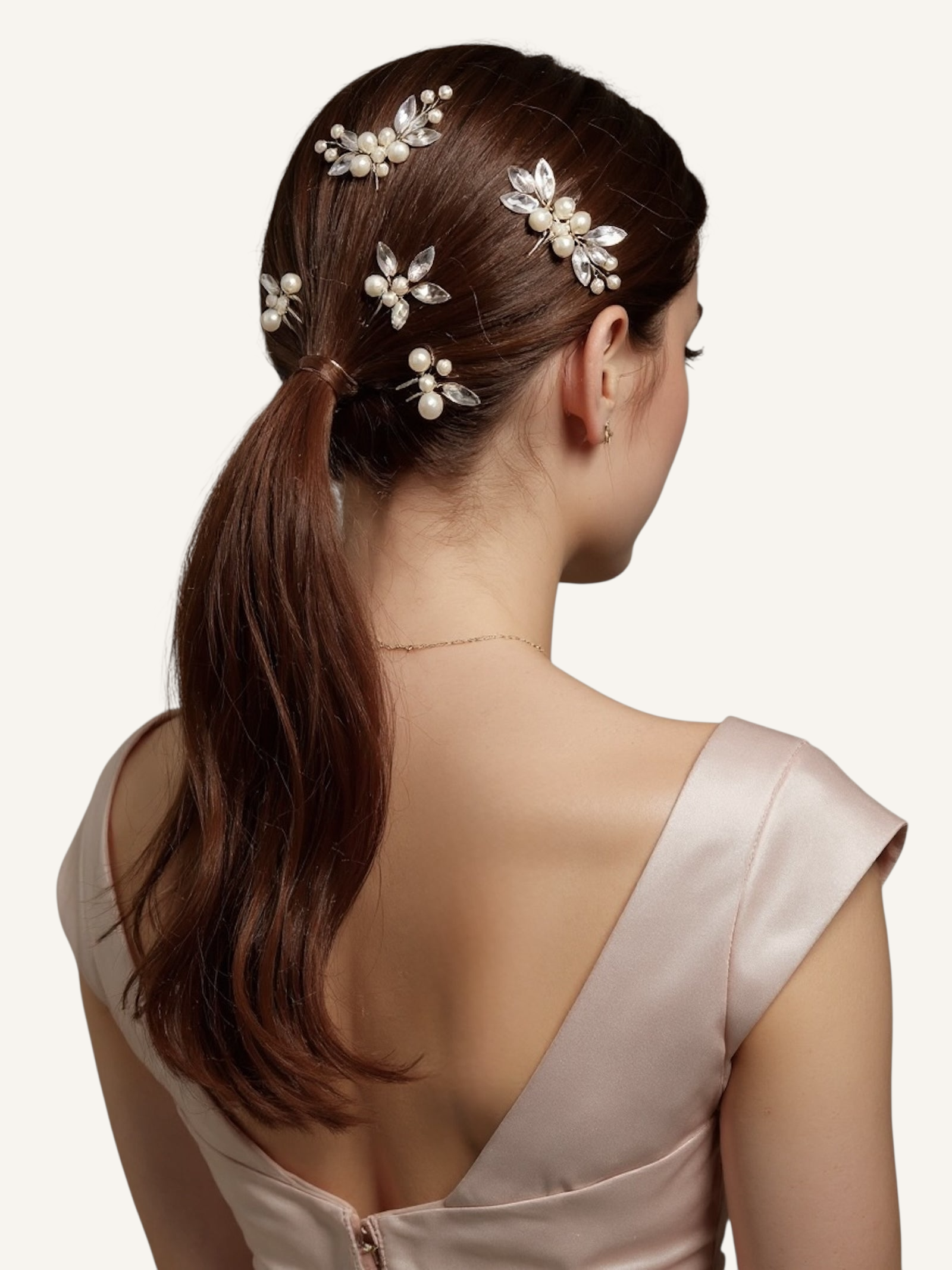 Plaukų aksesuarų rinkinys Bride Pearl set — Luxiage