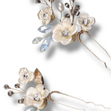 Papuošalų rinkinys Nude flower set — Luxiage